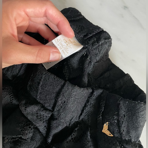 Lisa Blue Lace Shorty Short Swimsuit coverup (#51) - Picture 5 of 6